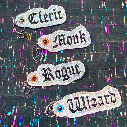 Classes 2nd Bundle of Eyelet Fob & Snap Tab (Cleric, Monk, Rogue, Wizard)