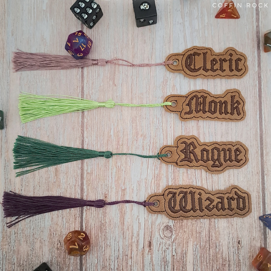 Classes 2nd Bundle of Eyelet Fob & Snap Tab (Cleric, Monk, Rogue, Wizard)