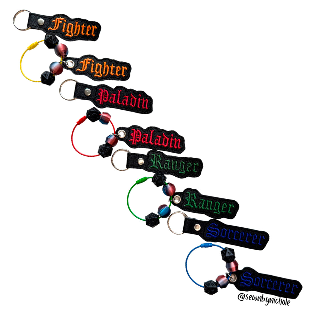 Classes 3rd Bundle of Eyelet Fob & Snap Tab (Fighter, Paladin, Ranger, Sorcerer)