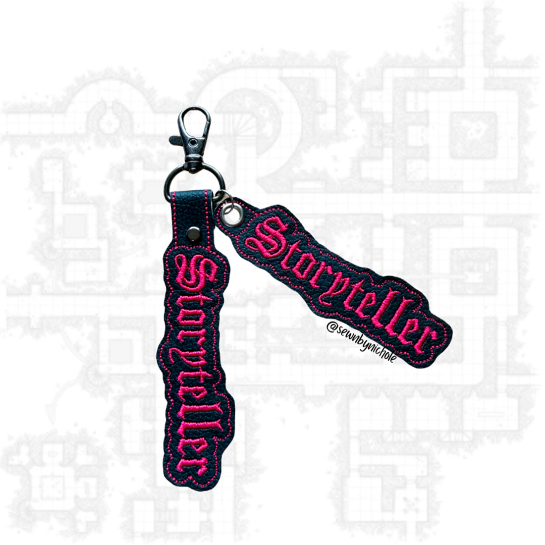 Classes 4th Bundle of Eyelet Fob & Snap Tab (Dice Goblin, Dungeon Master, Loot Goblin, Storyteller)