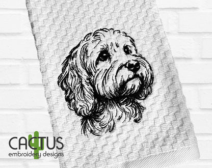 Cockapoo Embroidery Design