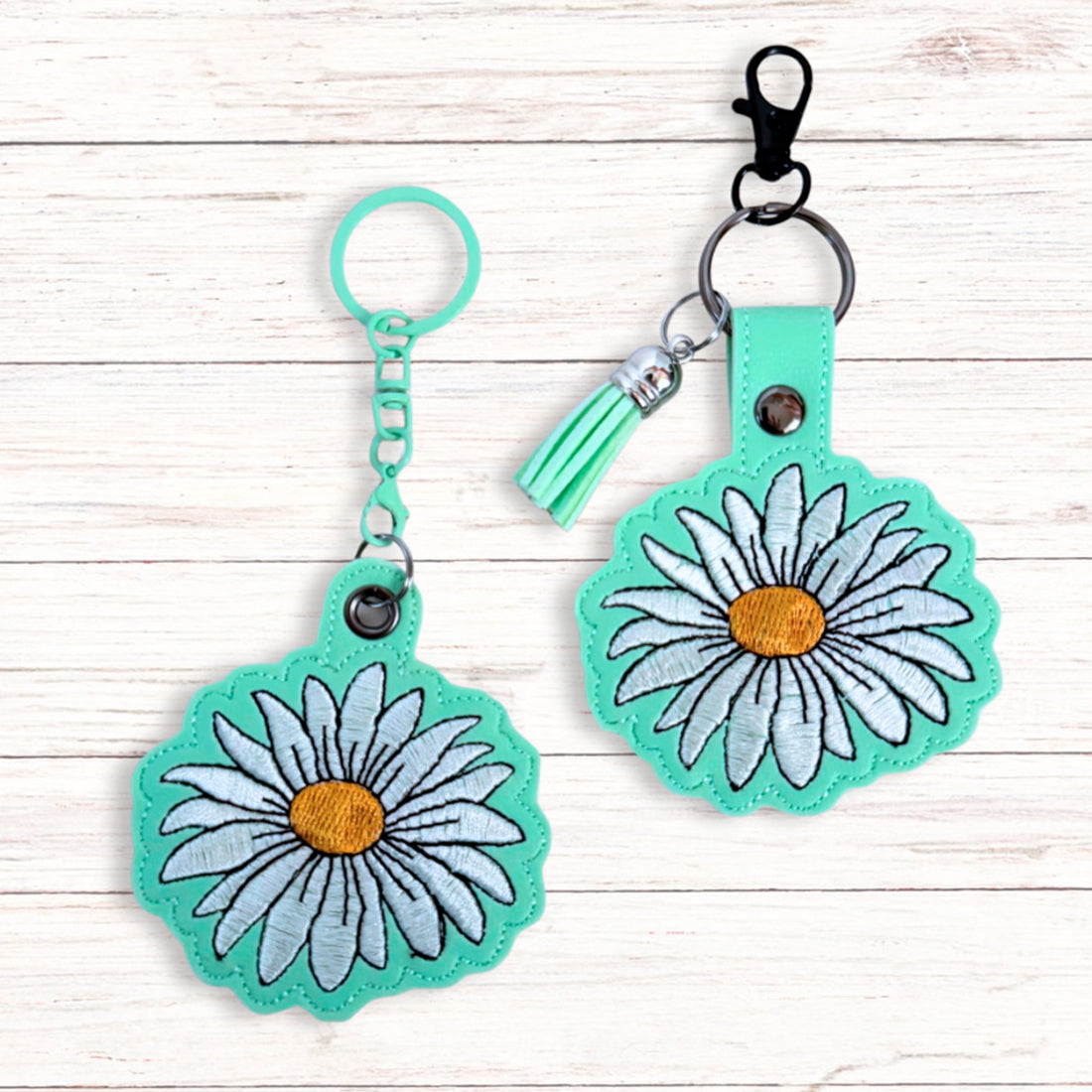 Daisy Snap Tab & Eyelet Fob