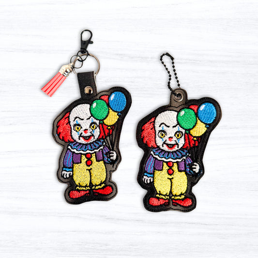 Dancing Clown Snap Tab & Eyelet Fob