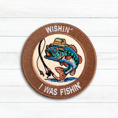 Fishin Patch Embroidery Design