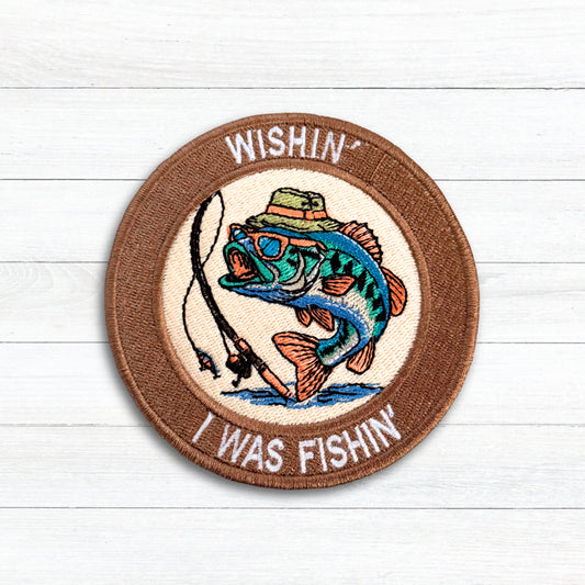 Fishin Patch Embroidery Design