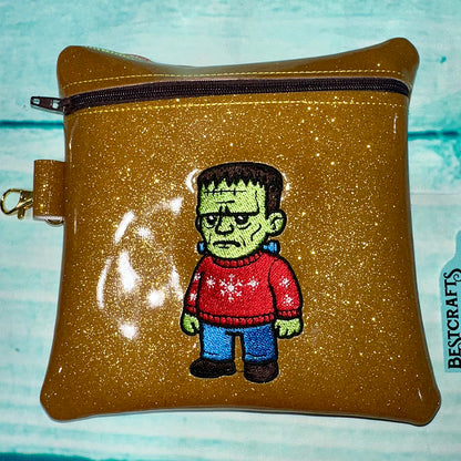 Frank in a Sweater Patch Embroidery Design