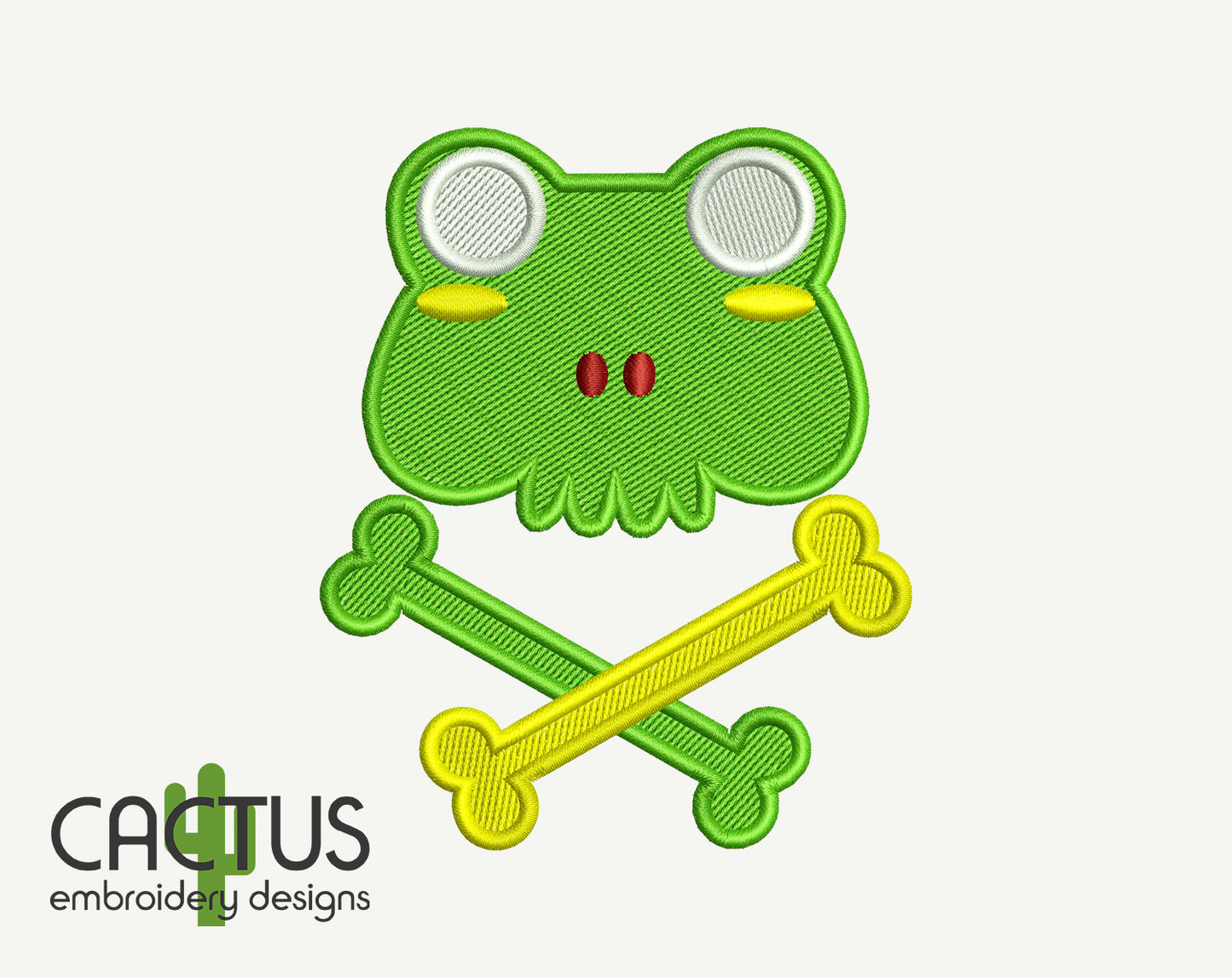 Froge Сrossbone Patch Embroidery Design