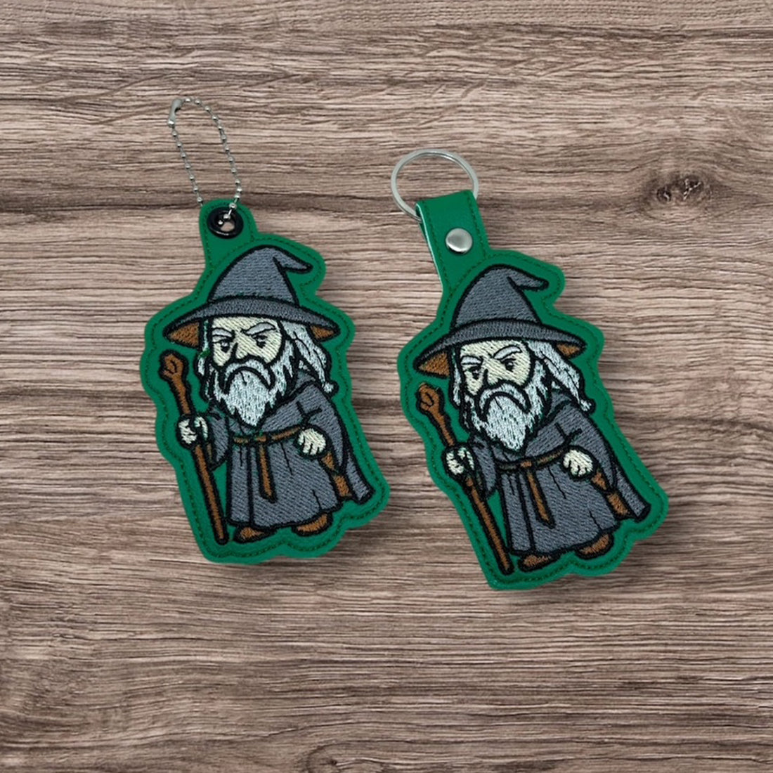 The Grey Wanderer Snap Tab & Eyelet Fob