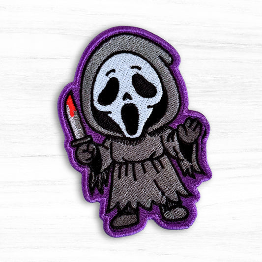Ghostface Patch Embroidery Design