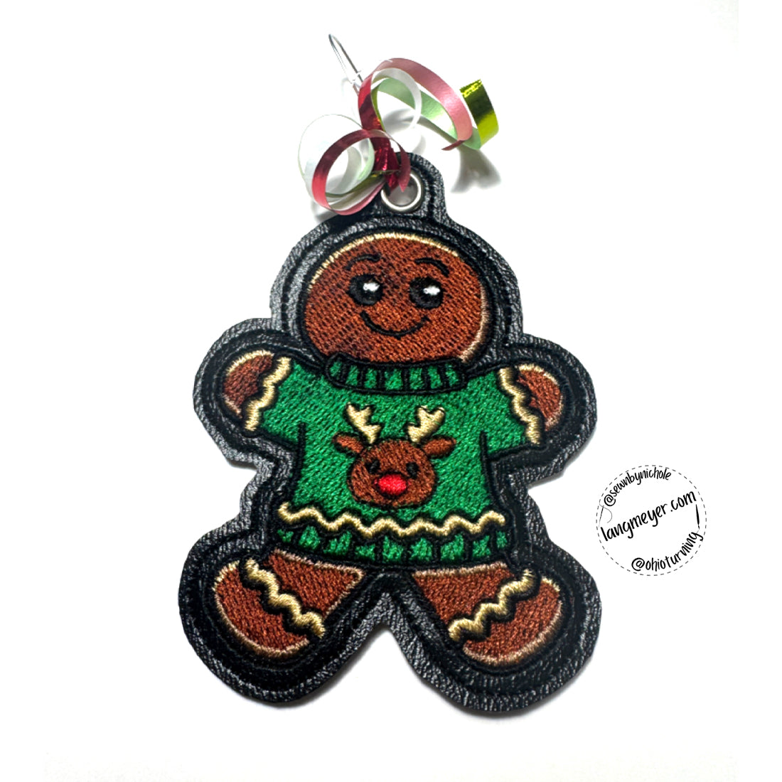 Gingerbread in a Sweater Ornament