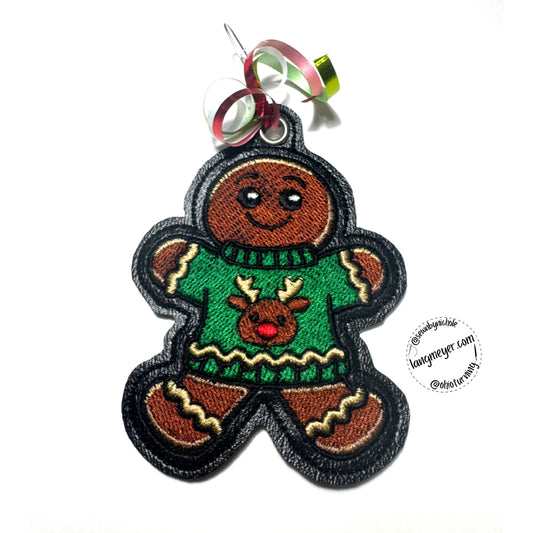 Gingerbread in a Sweater Ornament