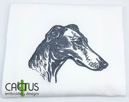 Greyhound Embroidery Design