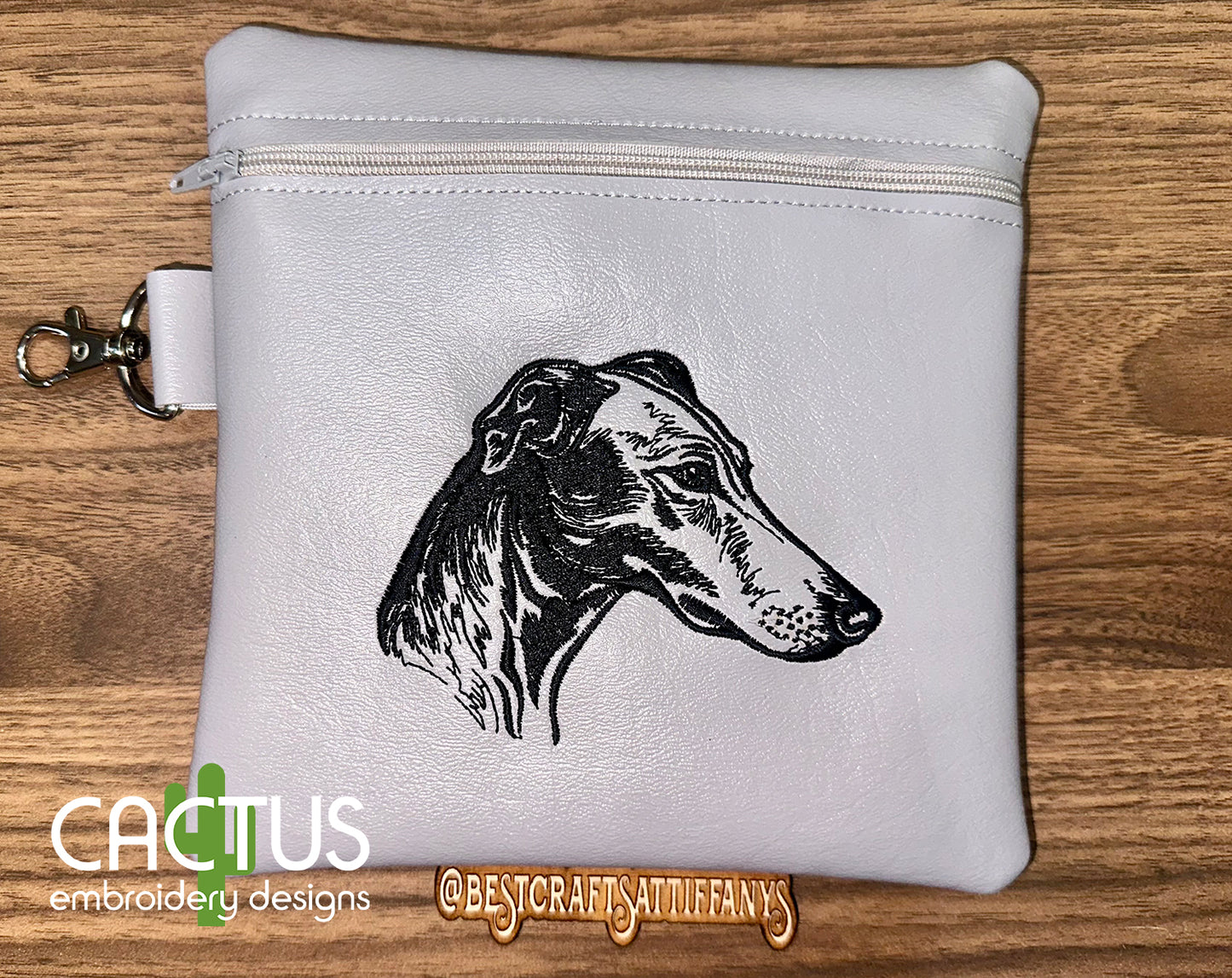 Greyhound Embroidery Design