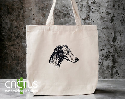 Greyhound Embroidery Design