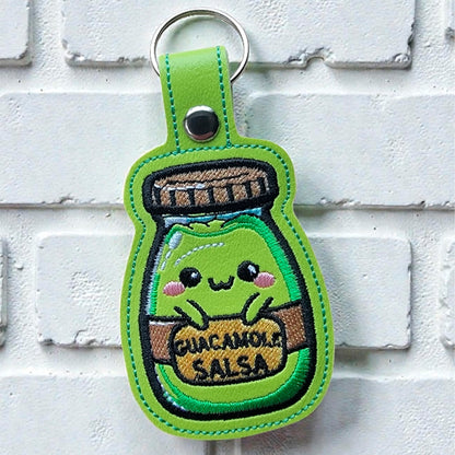 Guacamole Salsa Snap Tab & Eyelet Fob