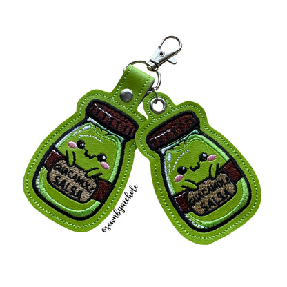 Guacamole Salsa Snap Tab & Eyelet Fob