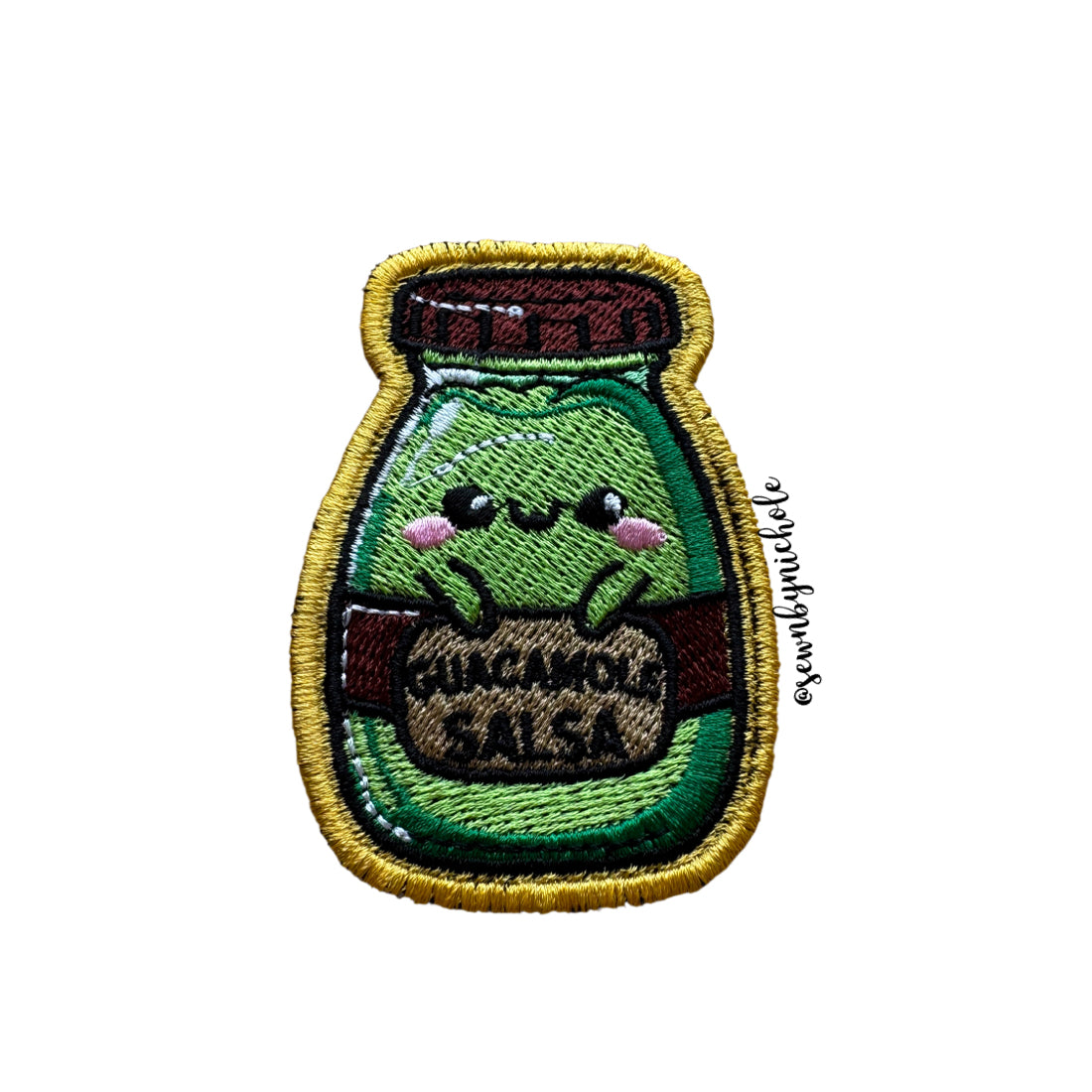 Guacamole Salsa Patch Embroidery Design
