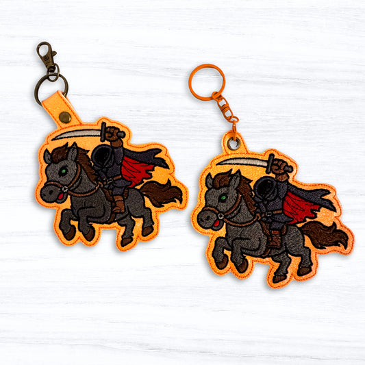 Headless Horseman Snap Tab & Eyelet Fob