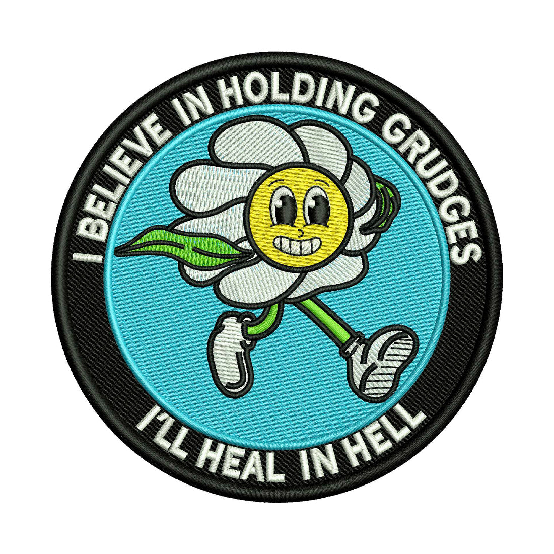 Heal in Hell Patch Embroidery Design