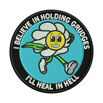Heal in Hell Patch Embroidery Design