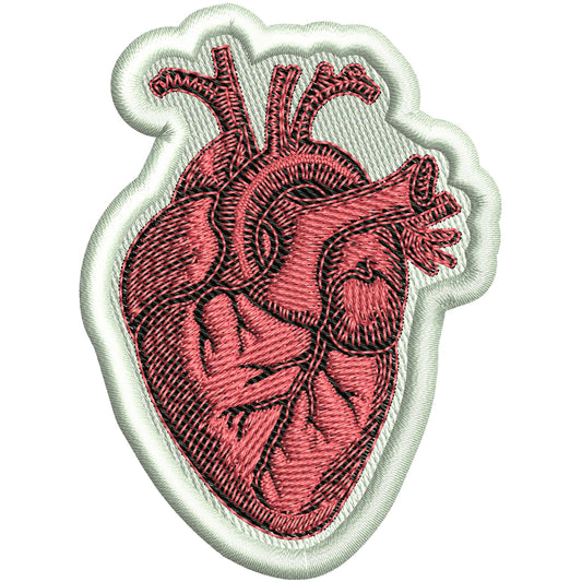 Heart Patch Embroidery Design