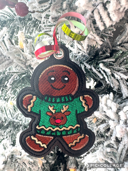 Gingerbread in a Sweater Ornament