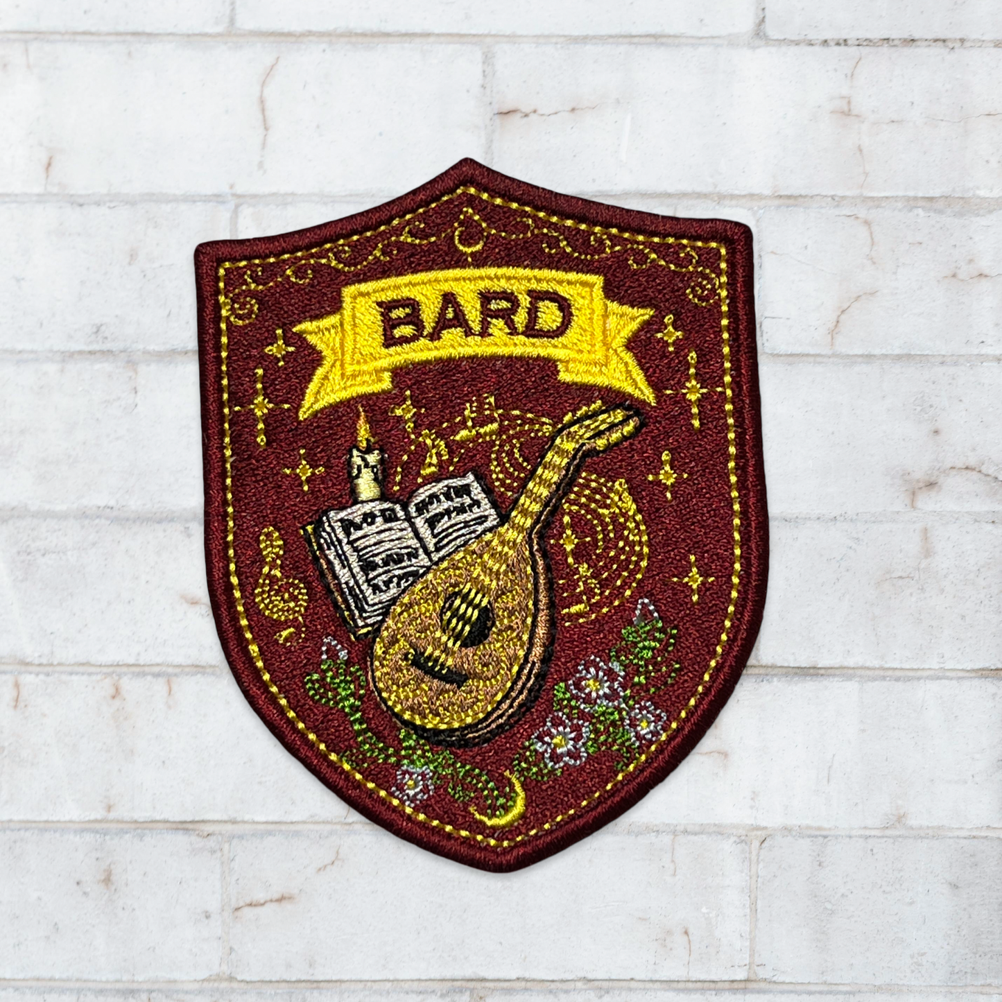 Bard Patch Embroidery Design