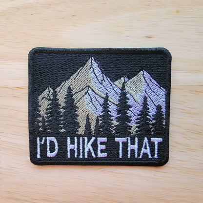 I'd Hike That Patch Embroidery Design