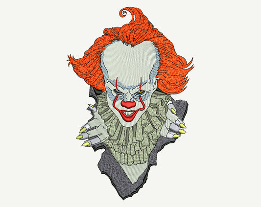 Clown Embroidery Design