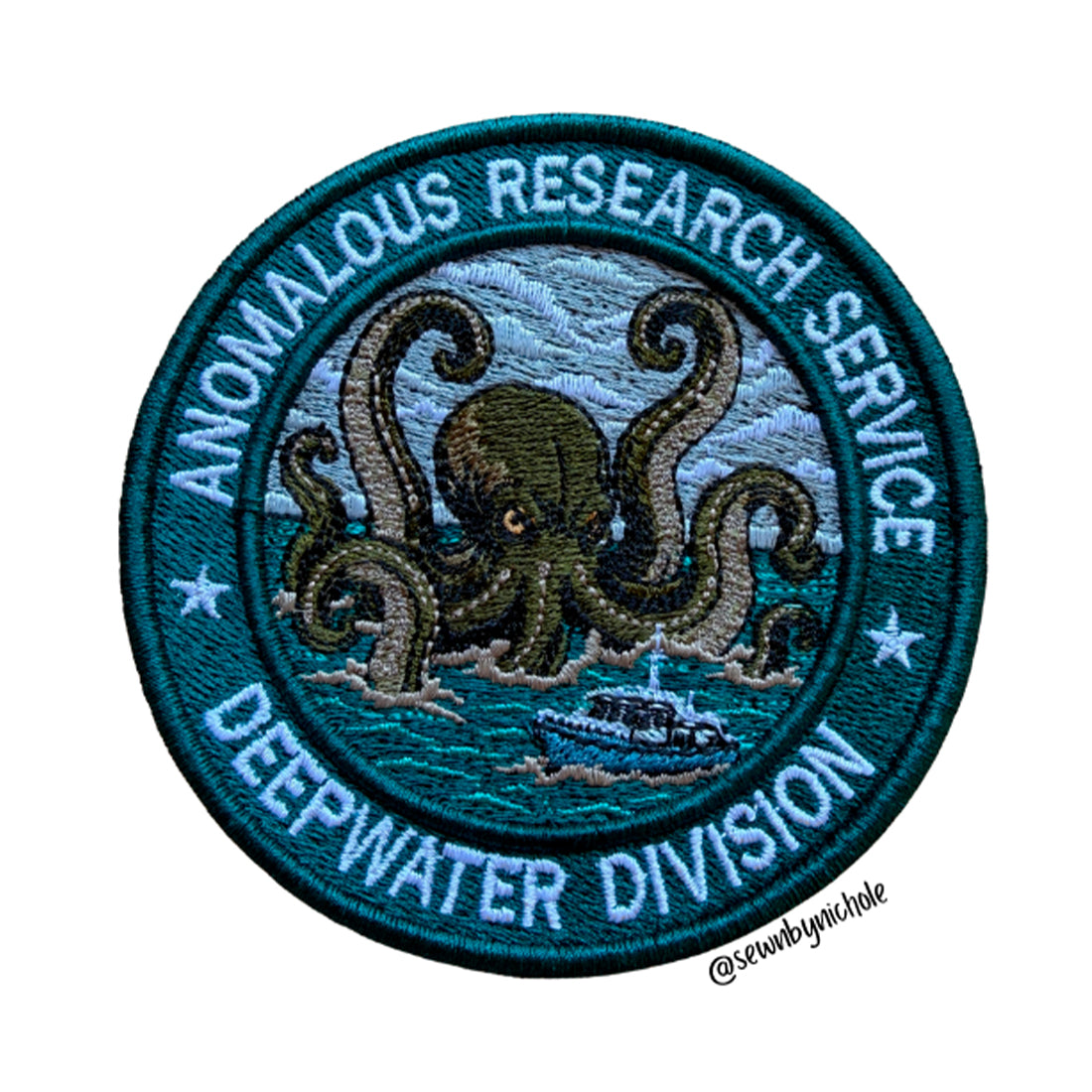 Kraken Patch Embroidery Design