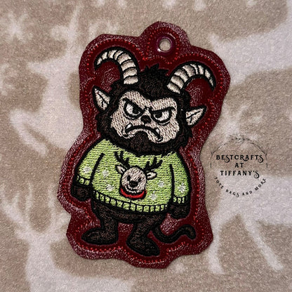 Krampus in a Sweater Ornament