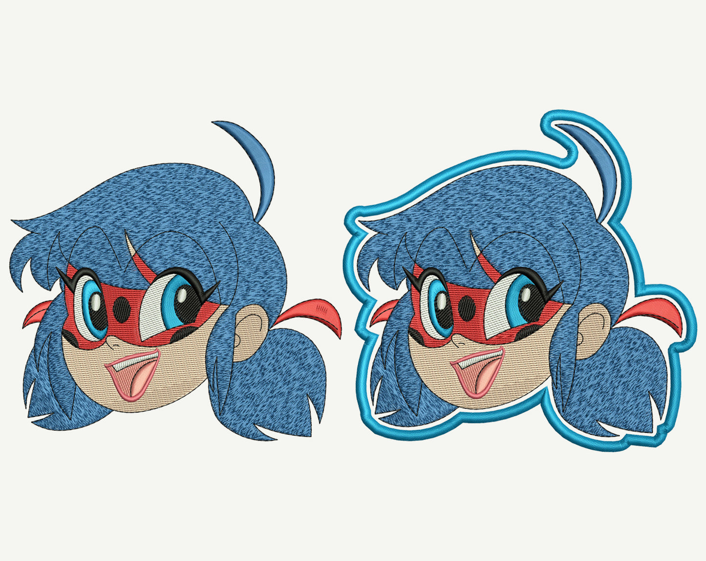 Lady B Patch Embroidery Design