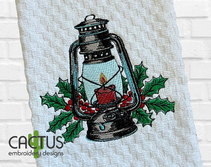 Lamp Embroidery Design