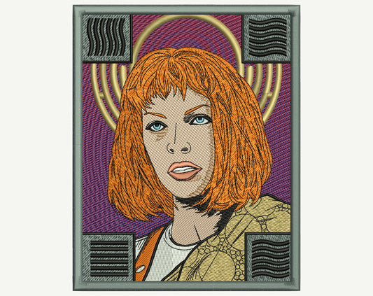 Leeloo Patch Embroidery Design