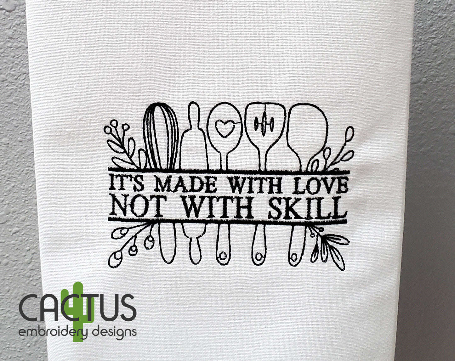 Made with Love Embroidery Design