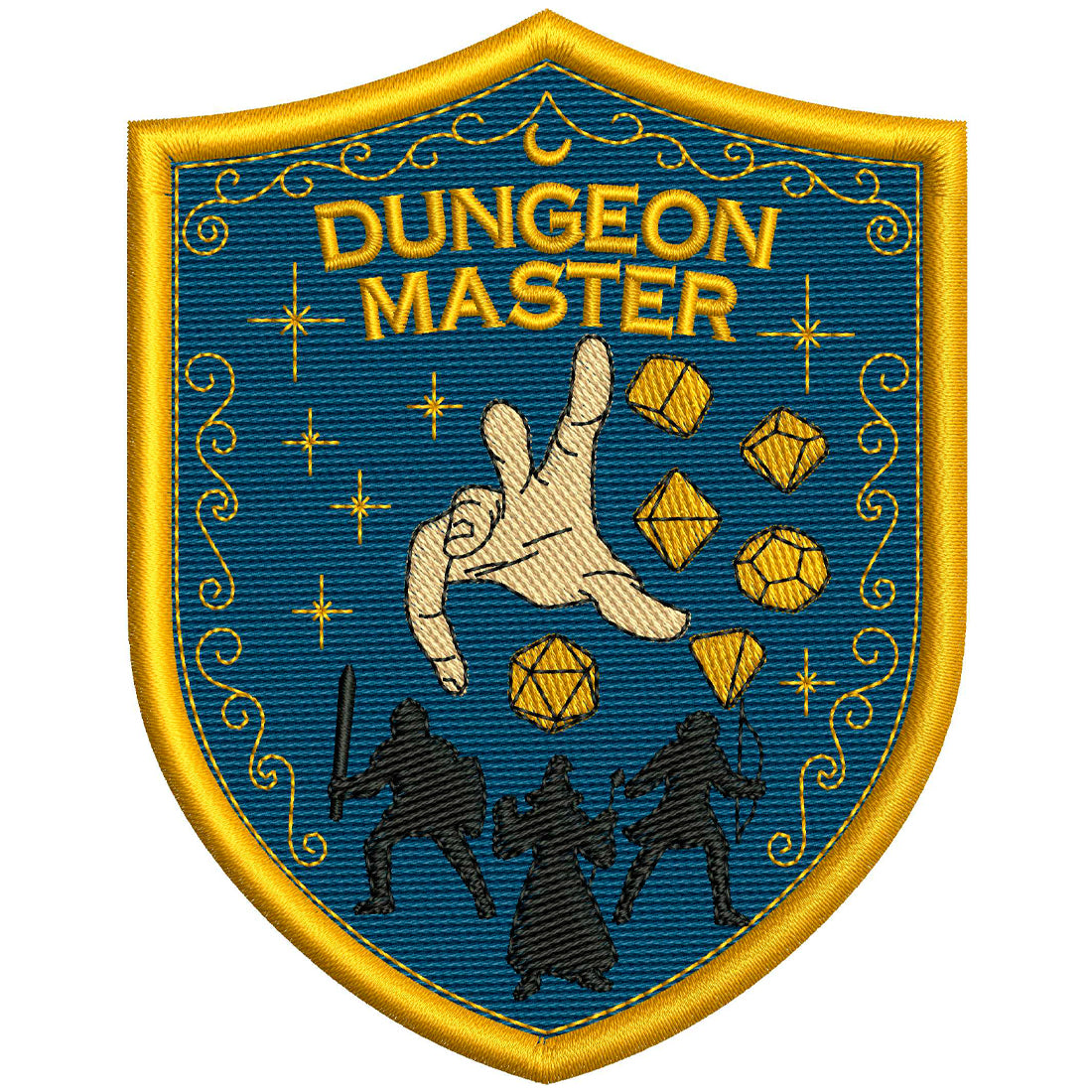 Dungeon Master Patch Embroidery Design