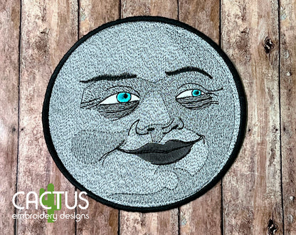 Moon Patch Embroidery Design