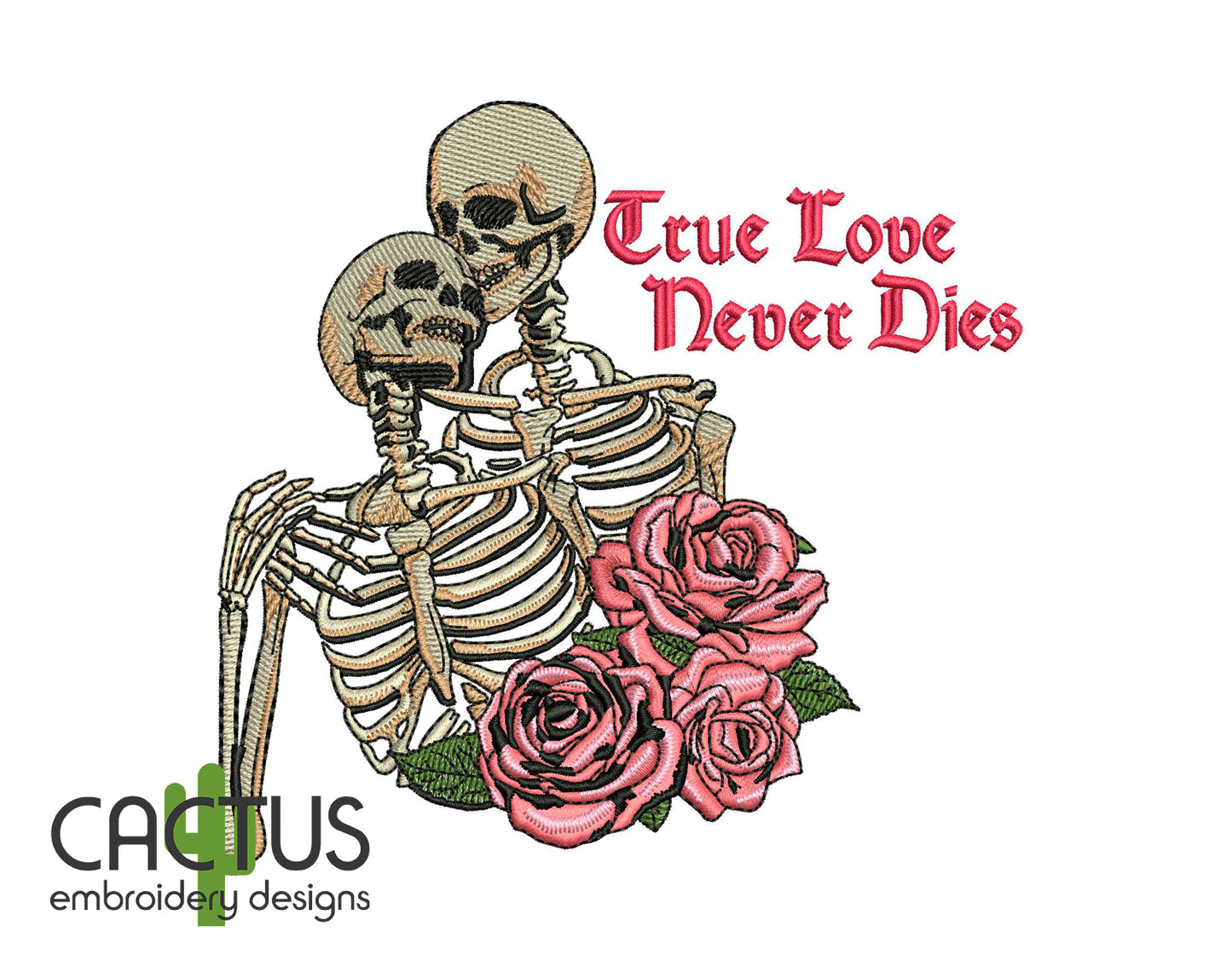 Never Dies Embroidery Design