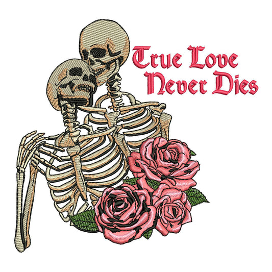 Never Dies Embroidery Design