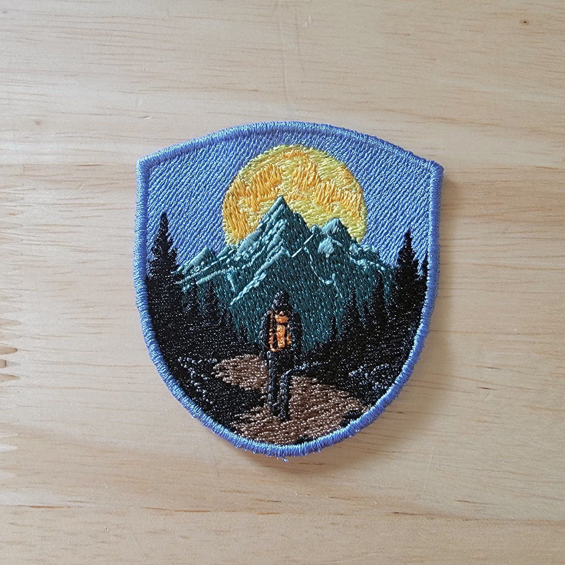 Night View Patch Embroidery Design