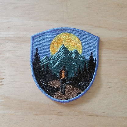Night View Patch Embroidery Design