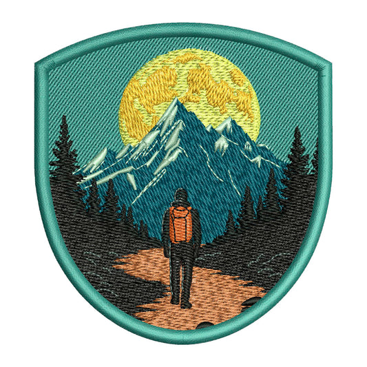 Night View Patch Embroidery Design