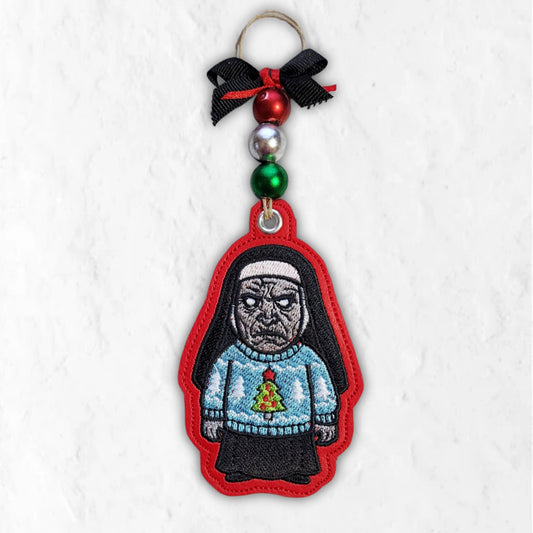 Nun in a Sweater Ornament
