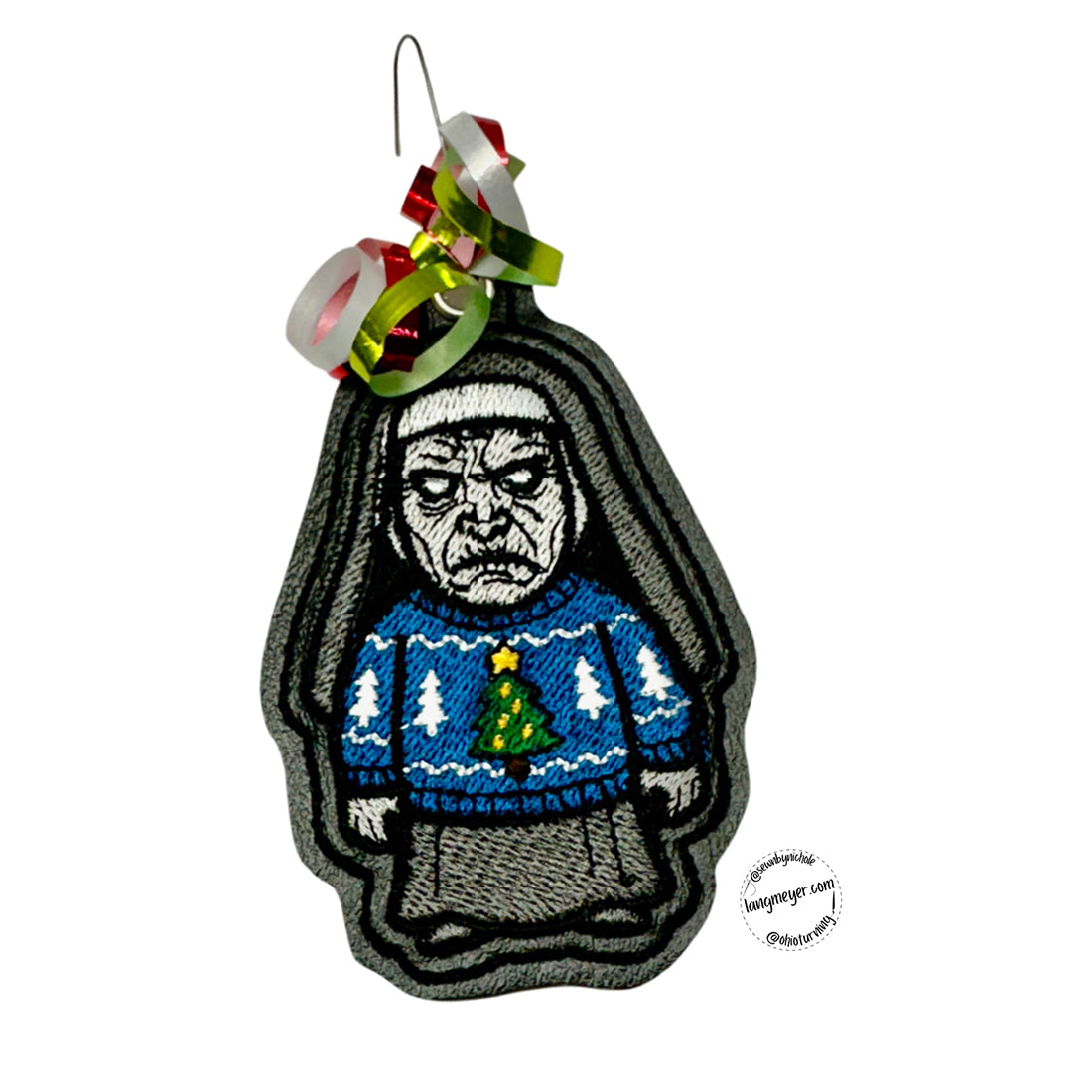 Nun in a Sweater Ornament