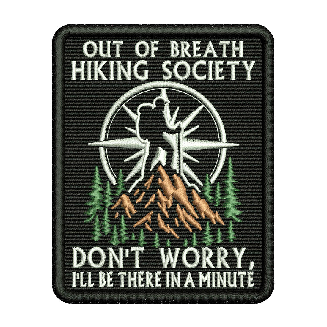 Out of Breath Patch Embroidery Design