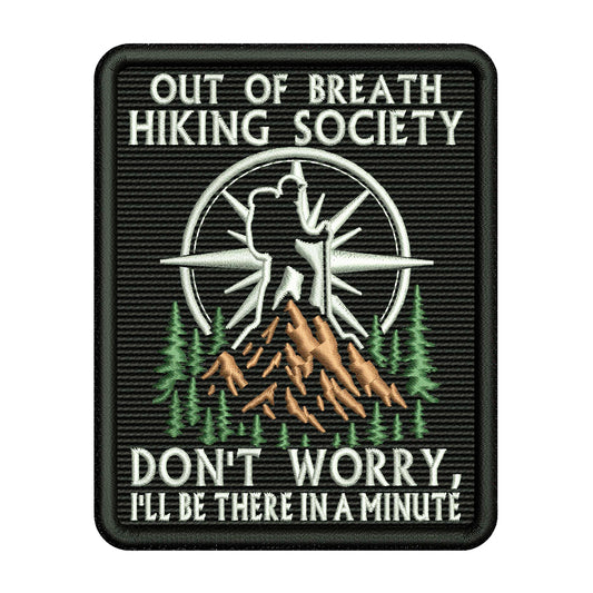 Out of Breath Patch Embroidery Design