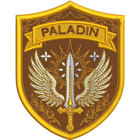 Paladin Patch Embroidery Design