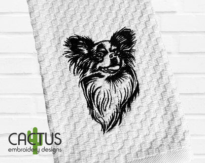 Papillon Embroidery Design