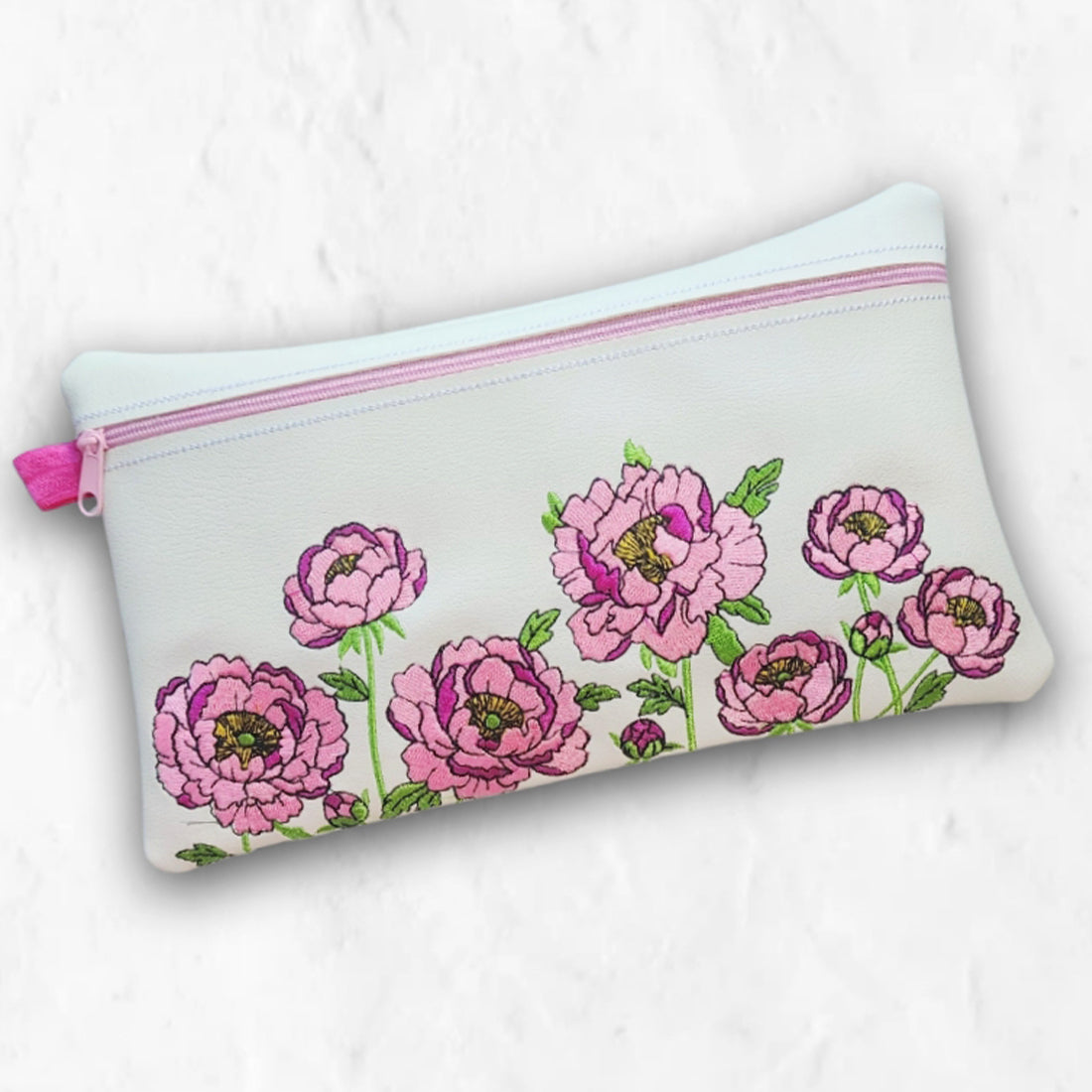 Peonies Zipper Bag