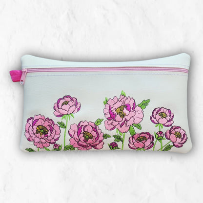 Peonies Zipper Bag